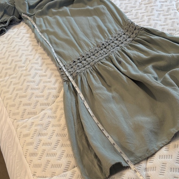 Japna Green Jumpsuit with Lace Trim Size Medium - Picture 13 of 13